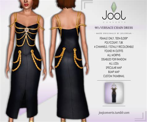 sims 3 versace belt|4t3 Conversion from JolieBean’ Versace’s Chain Dress.